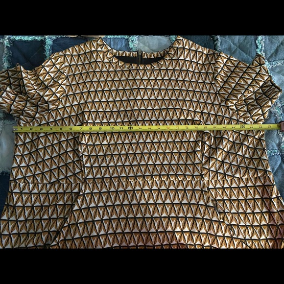 Size 4x Hutch Chevron Print vintage style dress with side pockets - Picture 11 of 11